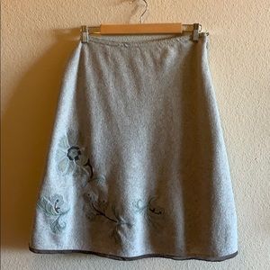 J Jill skirt with stretch and appliqués